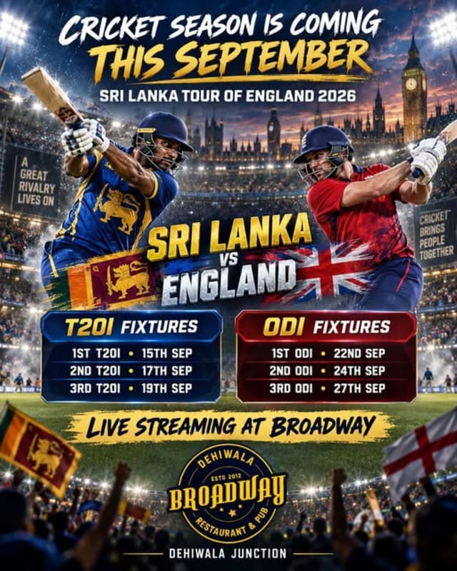 Cricket Season - Event on September 15, 2026