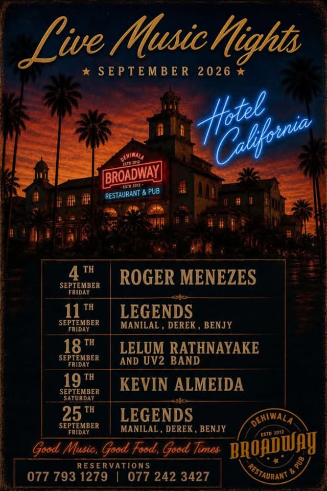 Live Music Nights - Event on September 4, 2026